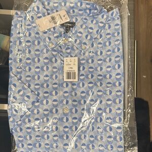 Blue Patterned Men's Shirt